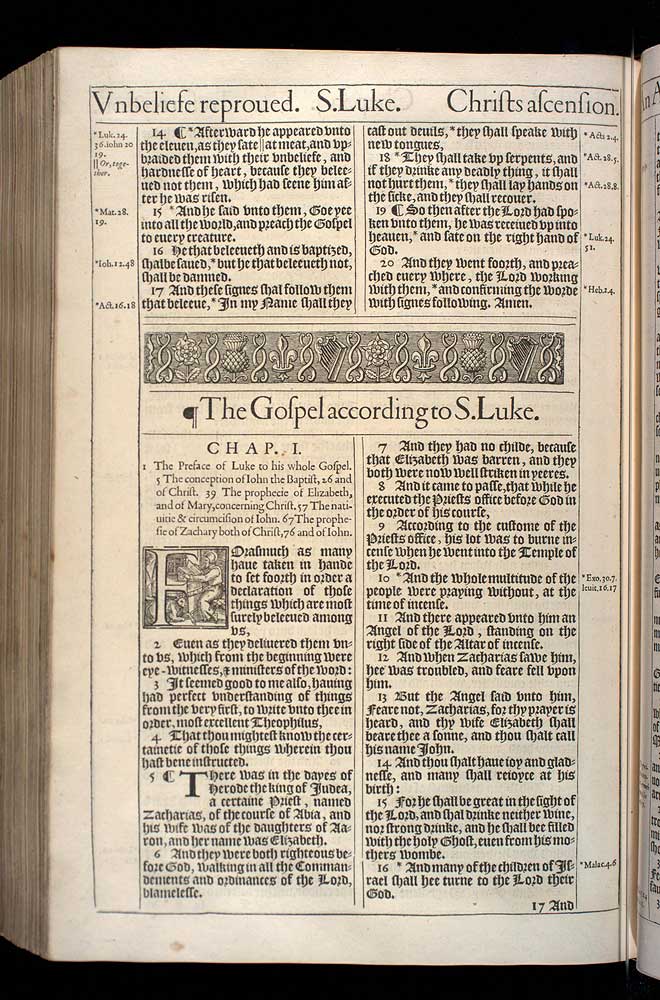 Mark Chapter 16 Original 1611 Bible Scan