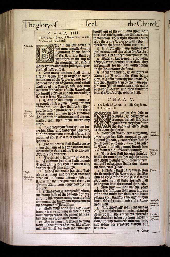 Micah Chapter 5 Original 1611 Bible Scan
